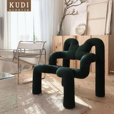 Стул 北欧设计师蜘蛛椅网红艺术ins创意椅子个性扶手异型懒人弯管椅