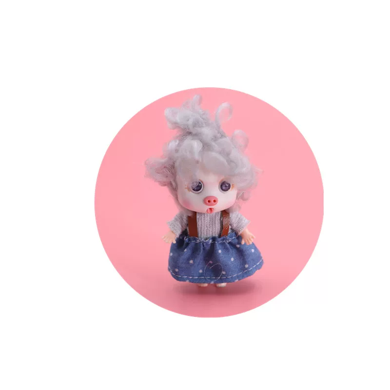 Тело куклы BJD, запутанные куклы, самодельная красота, голова из глины OB11, 5 см/8 см маленькое тело