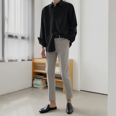 Классические брюки mrcyc秋季男士休闲西装裤男韩版潮流坠感小西裤直筒正装西服裤子