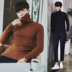 MRCYC nam cao cổ áo len Hàn Quốc Slim cao cổ đáy áo của nam giới thủy triều màu áo len