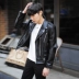 Thủy triều người đàn ông da áo khoác áo khoác da của nam giới Hàn Quốc phiên bản của mỏng ngắn thanh niên da xe gắn máy áo khoác nam giới thủy triều Quần áo lông thú