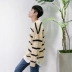 MRCYC lỏng áo len nam Hàn Quốc phiên bản của vòng cổ dài tay nam xu hướng áo thun sọc quần áo áo len dày