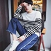 Nam áo len nam Hàn Quốc phiên bản của vòng cổ áo len nam áo len dày màu phù hợp với áo len nam áo sơ mi Hàng dệt kim