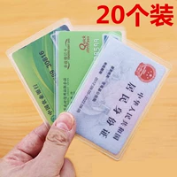 Thẻ nhân viên bộ thẻ thẻ trường hợp bộ thẻ gạo thẻ da làm việc giấy phép tùy chỉnh da trong suốt nhựa cứng với bảo vệ chà chà bao đựng thẻ nhựa dẻo