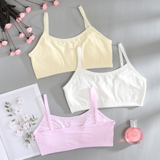 Топы и бра 女孩内衣女童小背心发育期小学生纯棉大童儿童13文胸9-10-12-15岁