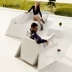 Thủ công mỹ nghệ sáng tạo thiết kế nội thất còn lại sofa sợi thủy tinh sofa ban công sofa ngoài trời - Đồ nội thất thiết kế