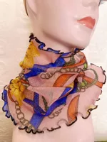 Цепная апельсиновая синяя