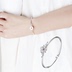 Sakura Bạc Vòng Đeo Tay 925 Sterling Silver Nữ Thần Tính Thái Bạc Vòng Đeo Tay Nhỏ Tươi Mở Flower Bracelet Gửi Bạn Bè Món Quà Vòng đeo tay Cuff