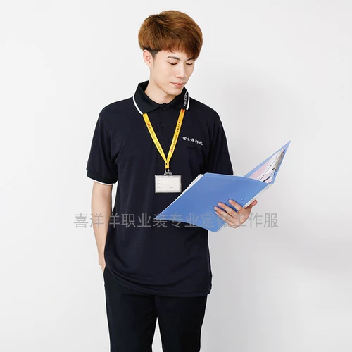 Черная униформа медсестры, футболка polo, спортивная рубашка для работы