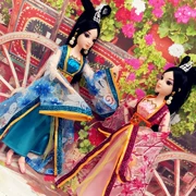 Dress Up Ancient Barbie Doll Set Hộp quà Toy Toy Fairy Fairy Quần áo Cô gái Quà tặng - Búp bê / Phụ kiện