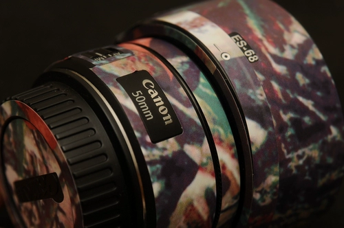 Canon 50 ммф1,8 -мм Трехгенерационные линзы матовая матовая матричная матричная матрица красота наклейка зеркала кузов пленка