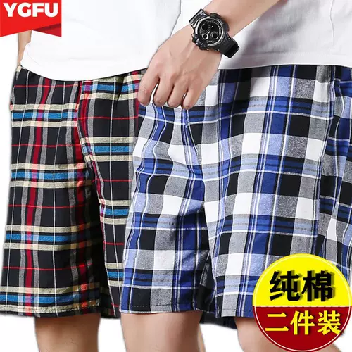 Хлопковые пляжные штаны, быстросохнущие шорты для отдыха, оверсайз, большой размер