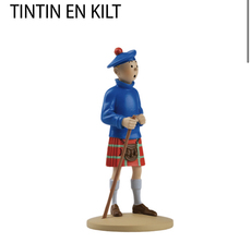 Деревянная кукла 22 丁丁历险记13cm丁丁穿苏格兰裙 人物雕塑 模型