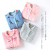 Bộ đồ ngủ nữ cotton top một mảnh quần áo mùa hè thuần khiết mùa thu và áo len sọc nhỏ dễ thương nhà ngắn tay lỏng lẻo - Pyjama quần áo bộ nam Pyjama