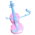 Âm nhạc điện ánh sáng ma thuật cụ violon đồ chơi có thể chơi có thể kéo cô gái trẻ em đồ chơi âm nhạc đồ chơi thông minh cho bé Đồ chơi âm nhạc / nhạc cụ Chirldren
