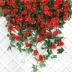 Mô phỏng hoa hồng giả hoa mây nhựa cây nho phòng khách điều hòa không khí ống quanh co sưởi ấm trang trí - Hoa nhân tạo / Cây / Trái cây Hoa nhân tạo / Cây / Trái cây