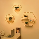 Северная европейская стена Стена Стоичка сетка красная комната гостиная на стенах стена украшения на задней части верхней стены висящие полки висящие стены