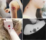 Водостойкие окрашенные невидимые сексуальные тату наклейки для всего тела, Южная Корея
