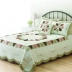 Cotton American Dahlia Kích thước lớn Patch Patch Chăn bông phủ mỏng Điều hòa không khí đơn Tatami - Trải giường bộ drap giường 1m6 Trải giường