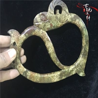 Antique jade antique jade tường ngọc Ming và Qing Triều Đại tuổi cao cổ ngọc bích mảnh ngọc bích ngọc cũ mặt dây chuyền cũ Pique cừu móc ngọc bích