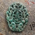 Ming và Qing triều đại chiến tranh treo cổ cao ngọc bích miếng cũ 岫 ngọc khô xanh ngọc bích cổ ngọc bích ngọc bích pefu ngọc bích mặt dây chuyền cổ