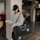 Túi du lịch Hồng Kông phiên bản Hàn Quốc Túi du lịch sức chứa lớn đi công tác ngắn hạn có thể dùng làm túi tập thể dục gấp có xe đẩy balo mini nữ cao cấp ba lo da nữ