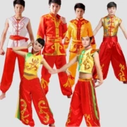 Yangko quần áo khiêu vũ quần áo biểu diễn trang phục hai người biến sân khấu biểu diễn quốc gia quần áo nam và nữ trống để khuyến khích múa lân rồng - Trang phục dân tộc