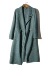 Đầy đủ len Hàn Quốc phiên bản 2018 mùa thu và mùa đông houndstooth dài áo len handmade hai mặt áo nữ mô hình D7606 Trung bình và dài Coat