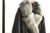 Nặng! Trọng lượng cao! Cổ áo lông thú lớn! 18 tie thời trang chống mùa hoang dã với áo khoác dài xuống YR18017