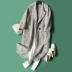Thiết kế ý nghĩa cống nạp cho tweed ~ 18 mùa thu mới thời trang loose handmade hai mặt áo khoác len áo khoác D88182