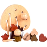 Детский браслет из бисера, детская интеллектуальная игрушка из натурального дерева для мальчиков и девочек, 3 лет, раннее развитие