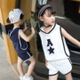 Chàng trai mùa hè phù hợp với 2018 trẻ em mới ngắn tay cậu bé mùa hè trẻ em mặc trẻ em lớn Hàn Quốc phiên bản của thủy triều phù hợp với hai mảnh đồ sơ sinh