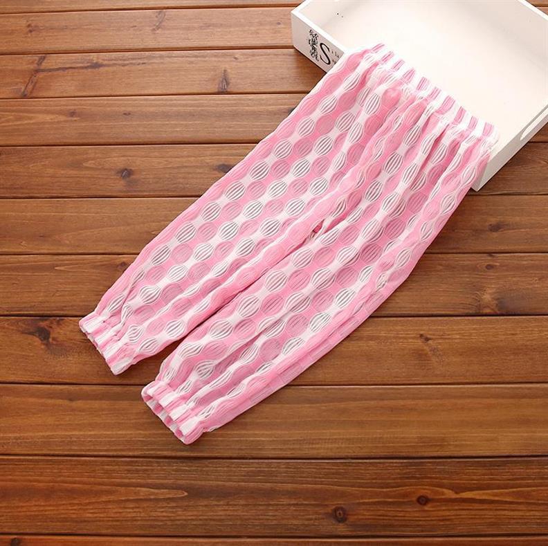 Children's bloomers thin cotton silk baby air conditioning pajamas Boy girls wide leg pants Ice silk children's anti-mosquito pants summer