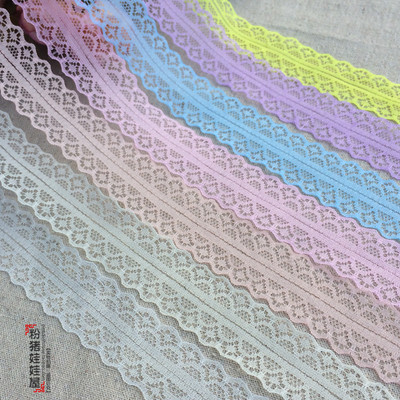 taobao agent DIY handmade doll clothes make lace lace lace clothing auxiliary materials 11 color lace 1 yuan 3 yards