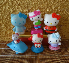 Сувенир Hello Kitty hello kitty手办玩具6个打包卖 kt猫玩具公仔