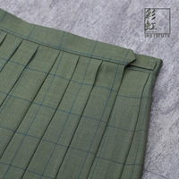 Радужная студенческая юбка в складку, матча, летняя зеленая японская школьная юбка для школьников, сделано на заказ