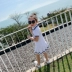 Cô gái mùa hè 2019 phiên bản Hàn Quốc của áo polo trường đại học ngắn tay áo thun dài tay váy trẻ em nước ngoài - Váy