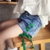 Quần short bé gái denim hè mới 2018 thời trang trẻ em hoang dã thường xuyên quần hot girl nước ngoài 1 quần áo be trai sành điệu Quần jean