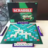 1 Set Scrabble Tiles Board Game Letter Puzzle Toys Dinner Pa