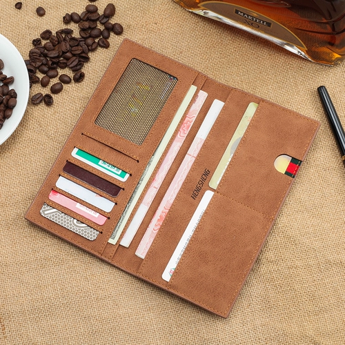 Длинный ультратонкий бумажник, вместительный и большой мобильный телефон для школьников, длина макси, в корейском стиле