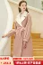 Đầm ba màu nữ 2018 đích thực màu sắc trong phần dài của phiên bản Hàn Quốc áo khoác lông màu hồng len D844014D00 - Áo Hàn Quốc áo vest dạ nữ Áo Hàn Quốc