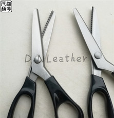 Ножницы портновские 狗牙剪刀 皮革皮具拼布艺花样三角锯齿圆弧波浪花边剪 两把包邮