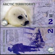 [Arctic Island] new UNC Bắc Cực 2 nhân dân tệ tiền giấy nhựa tiền giấy nước ngoài đồng tiền