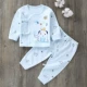 Quần áo sơ sinh cotton 0-3 ngày 6 tháng 3 mùa xuân và đồ lót mùa thu cho bé đồ ngủ mùa thu quần áo phù hợp để giữ ấm cho bé - Quần áo lót