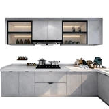 Современная и минималистичная кварцевая кухня, мебель, сделано на заказ