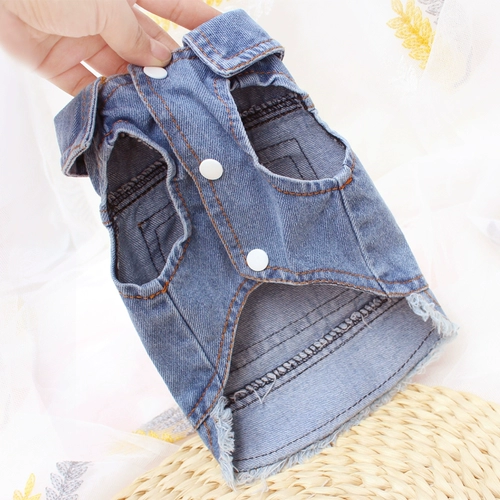 Chao Brand Cowboy Vest Vest Vest и осенняя одежда маленькая собака бикхиро Bumei Pet Dog Одежда кошка