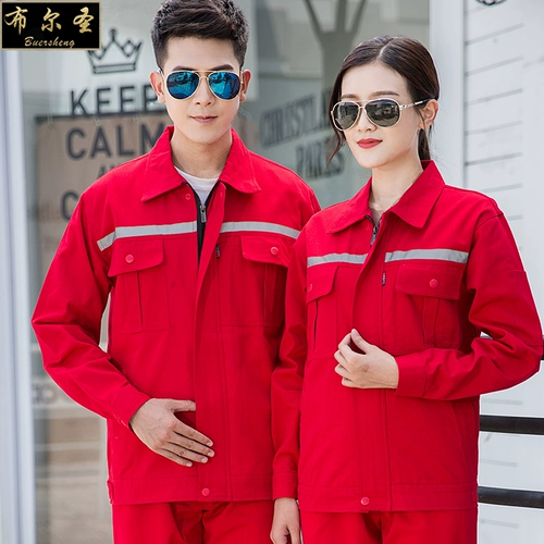 Осенний хлопковый износостойкий зимний светоотражающий комбинезон, защита от ожогов, увеличенная толщина