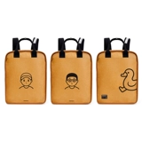 FINERWORLD Кожаный квадратный трендовый ретро школьный рюкзак для влюбленных подходит для мужчин и женщин, можно стирать