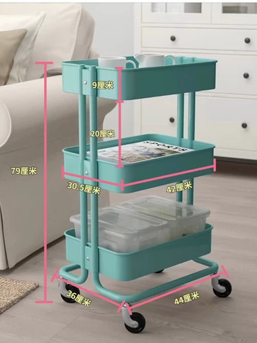 Ikea, тележка, многослойная кухня для спальни, детская система хранения для новорожденных