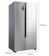 Hisense Hisense BCD-578WFK1DPUJ biến tần làm mát bằng không khí trên tủ lạnh 578 lít nguyên mẫu 99 mới - Tủ lạnh
